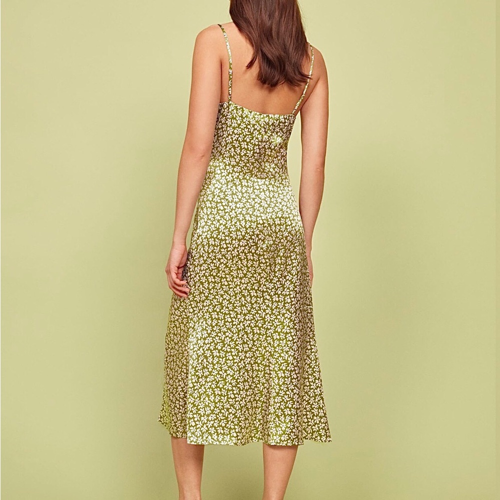 Reformation Britten silk midi dress NWT - Picture 2 of 3